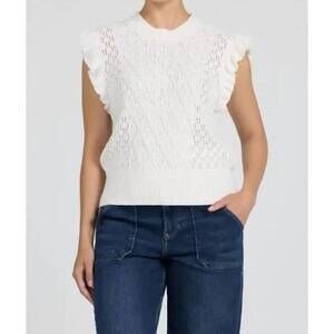 NEW DEAR JOHN DENIM tilly sweater vest in white